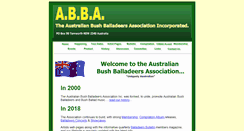 Desktop Screenshot of bushballadeers.com.au